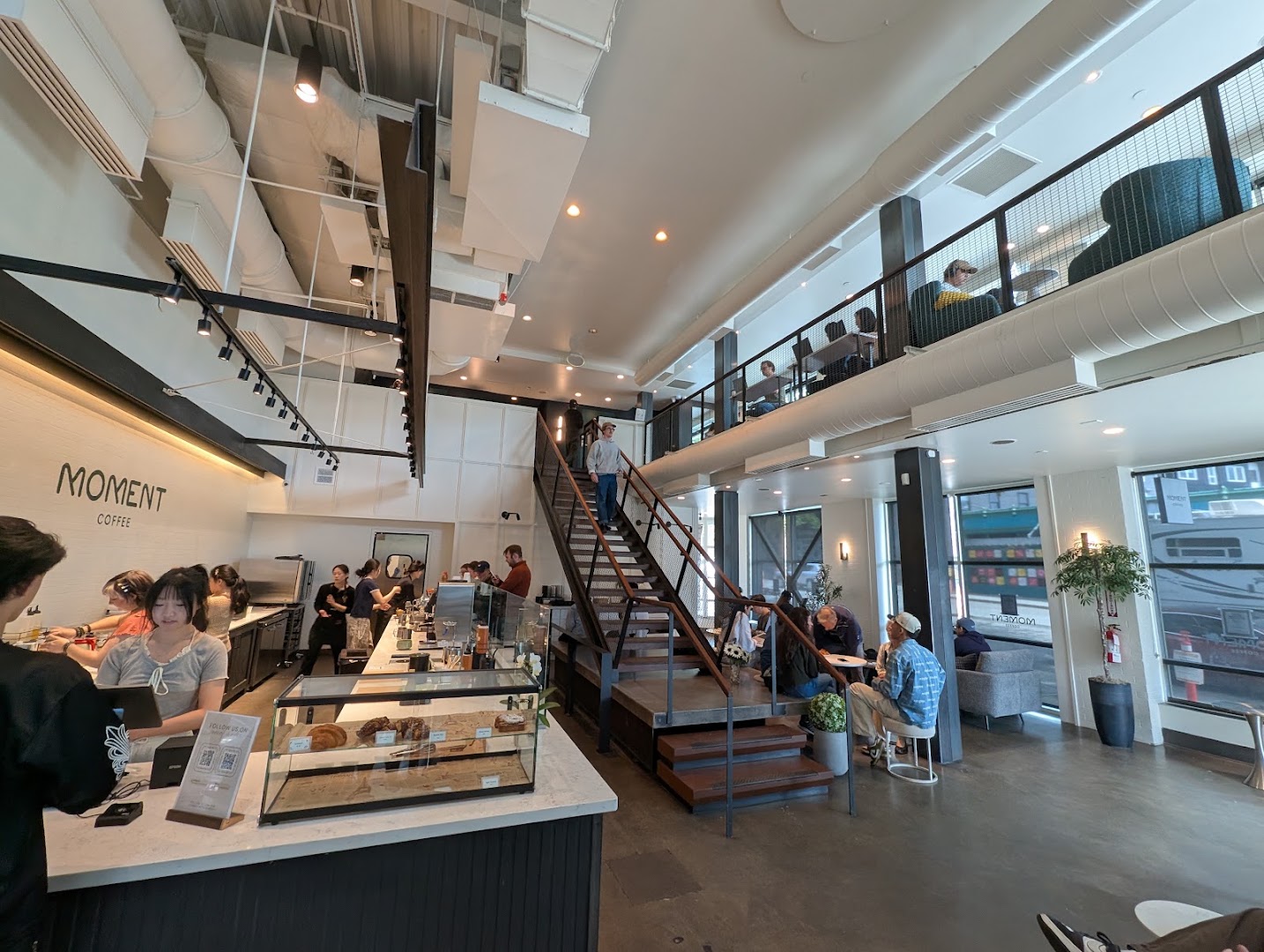 Moment Coffee: clear, professional interior atmosphere shot