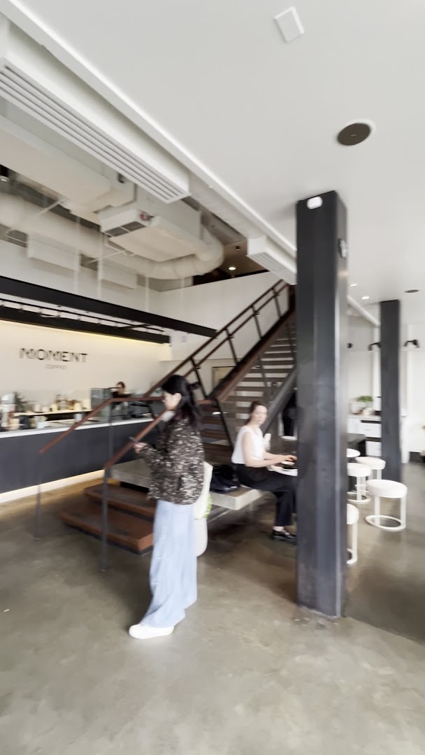 Moment Coffee: clear interior shot showing atmosphere