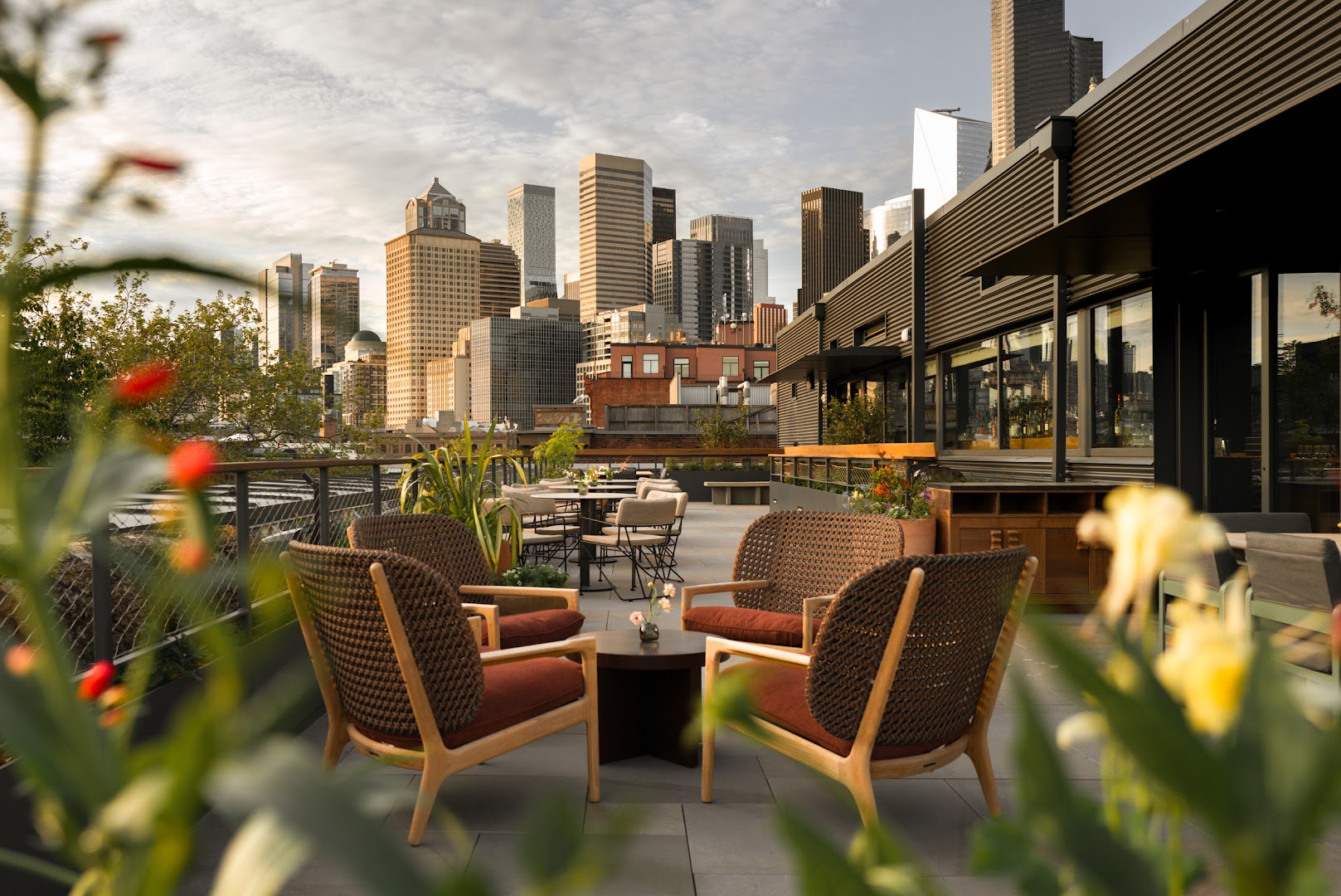 Populus Seattle: beautiful professional hotel terrace shot