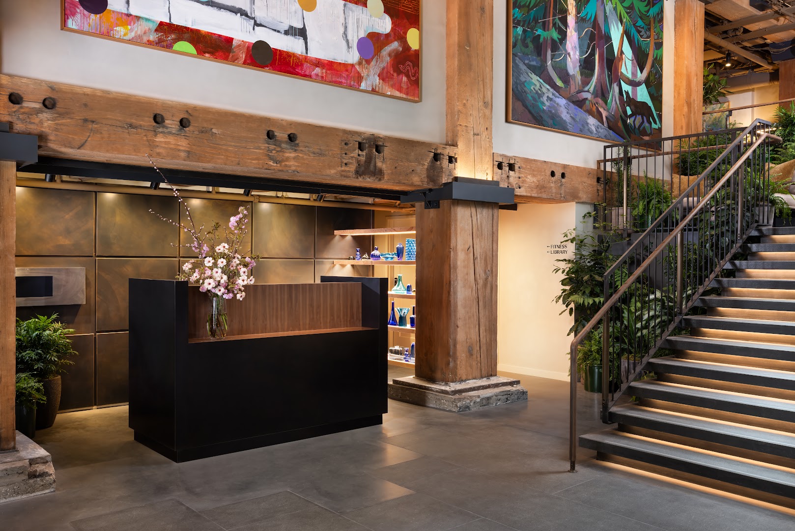 Populus Seattle: professional, high-quality hotel lobby shot
