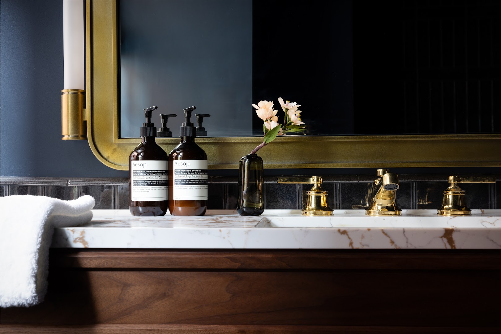 Populus Seattle: professional, high-quality hotel bathroom shot
