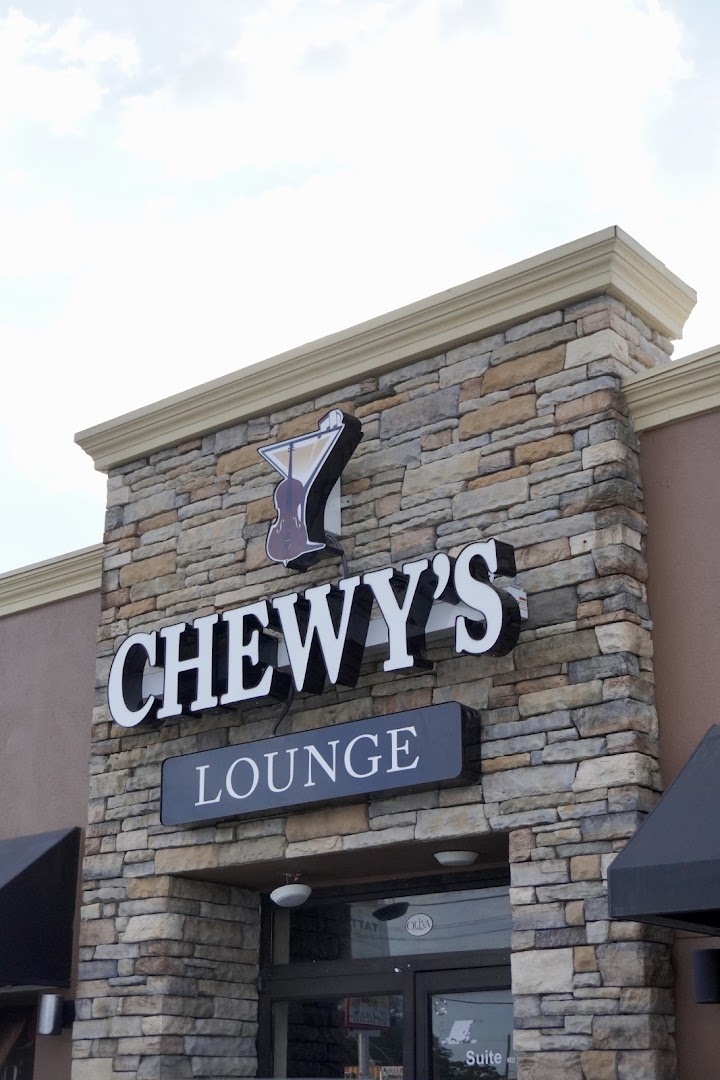 Chewy's Lounge: clear exterior signage of venue
