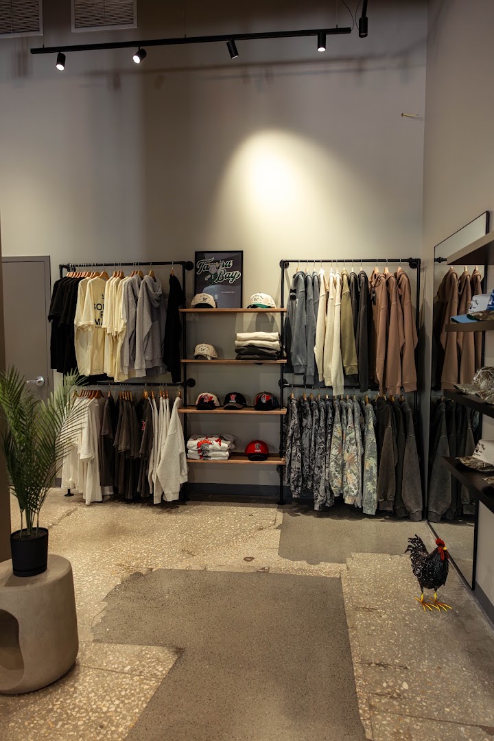Engrained Lifestyle Apparel: clear, professional shop interior display