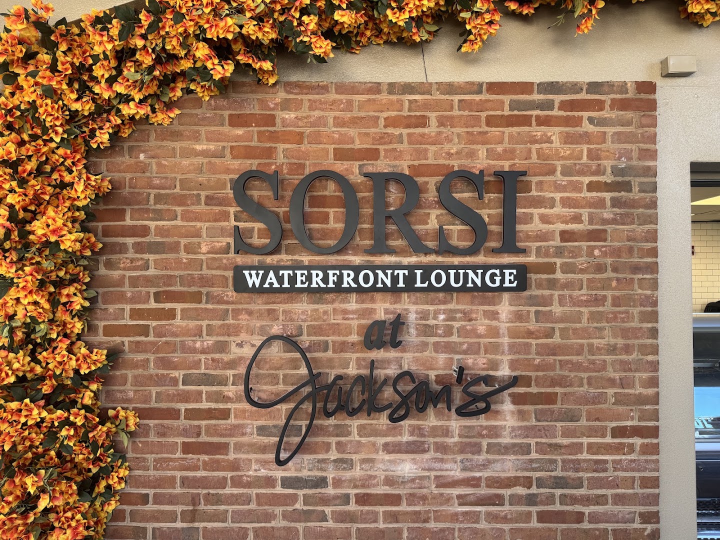 SORSI Waterfront: clear, professional signage photo