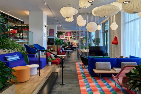 citizenM Washington DC Georgetown: high quality hotel lobby interior