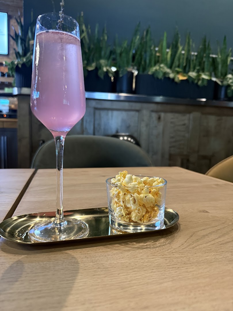 Civic On Eighth: appealing drink and snack presentation