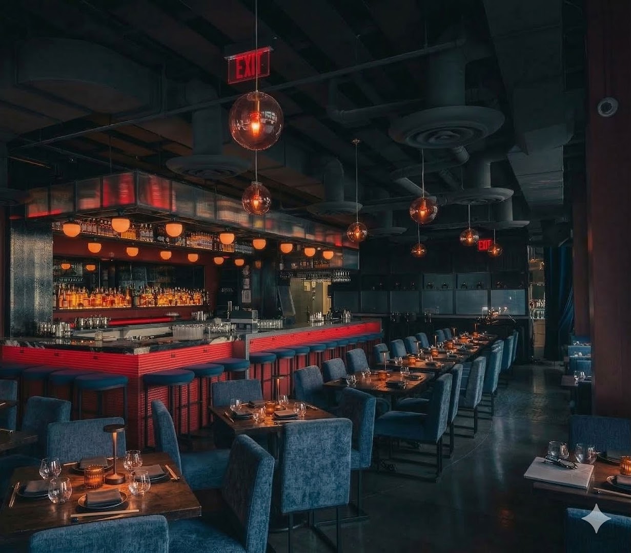 Katsumi: professional interior shot showing atmosphere