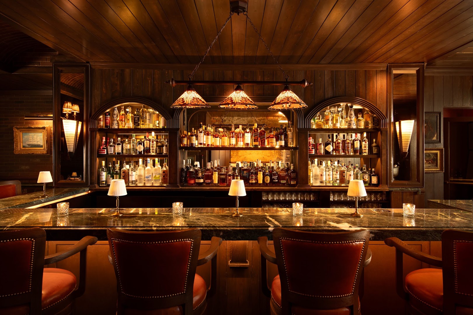 The Oak Room: professional, high-quality interior shot