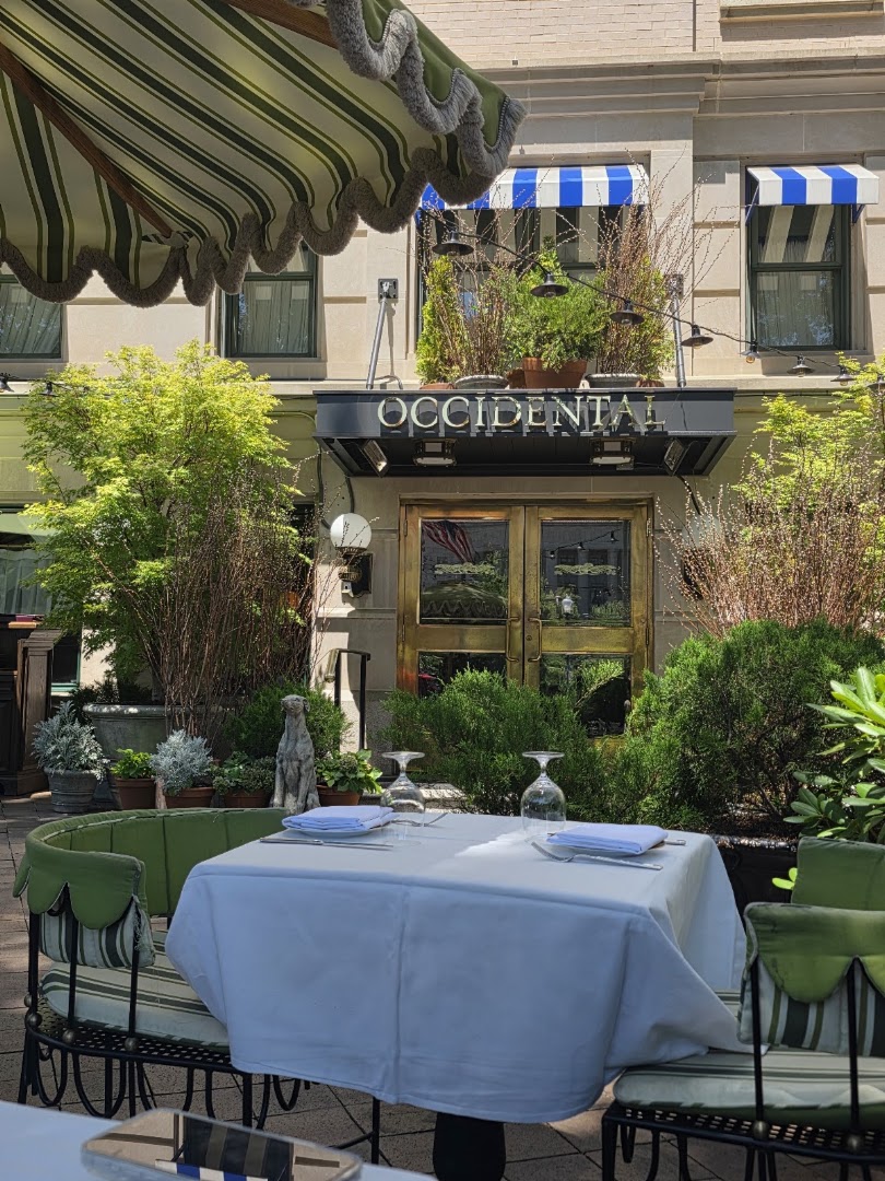The Occidental: inviting and professional restaurant exterior