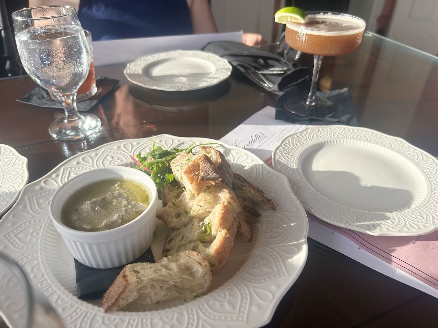 Lavalette's at Hotel 1829: appetizing food and drink presentation