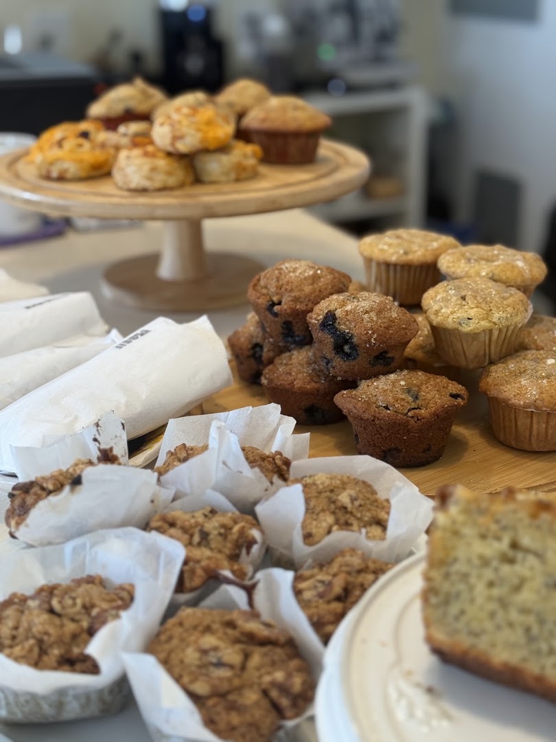Crucian Coffee Club: appetizing display of fresh pastries