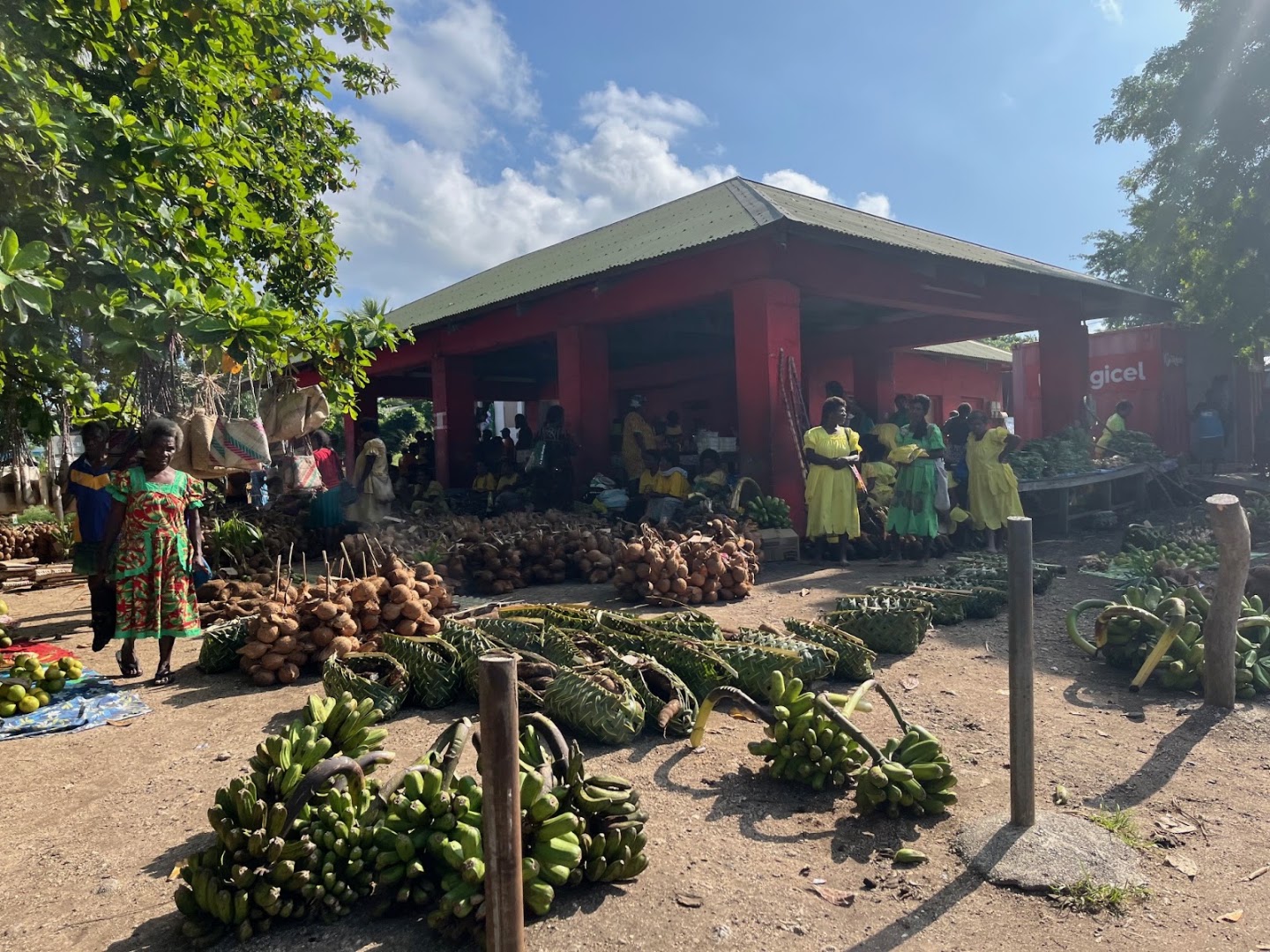 Lenakel Market: market atmosphere and products