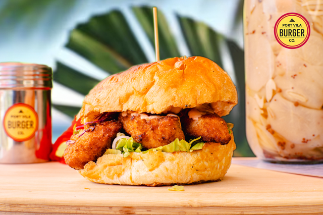 Port Vila Burger Co: professional and appetizing food photography
