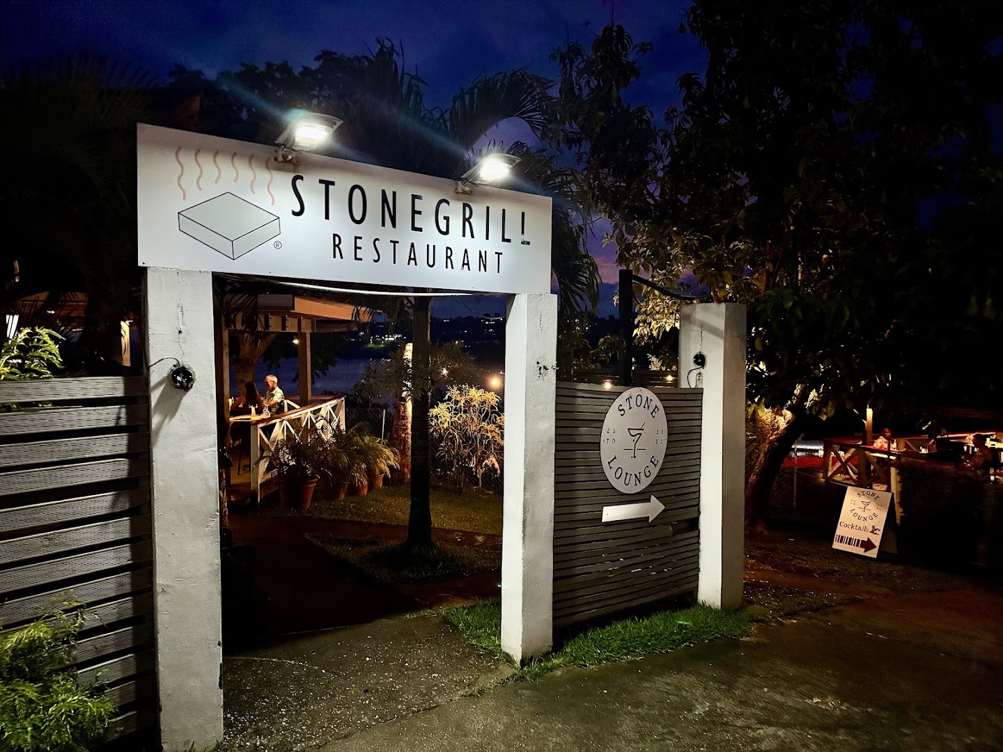 The Stonegrill Restaurant: inviting exterior shot of restaurant