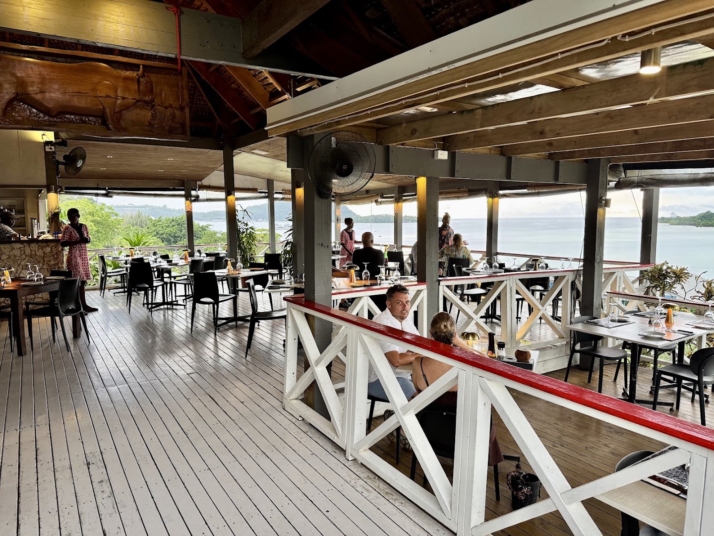 The Stonegrill Restaurant: inviting atmosphere and scenic view