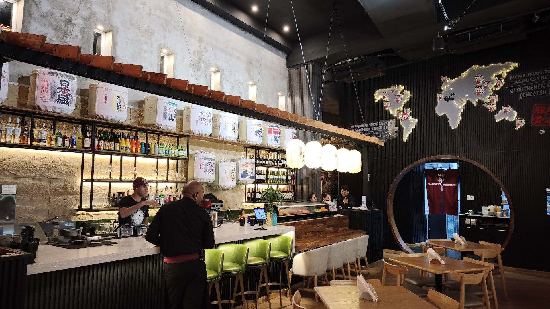 Ajisen Ramen: high quality interior restaurant shot