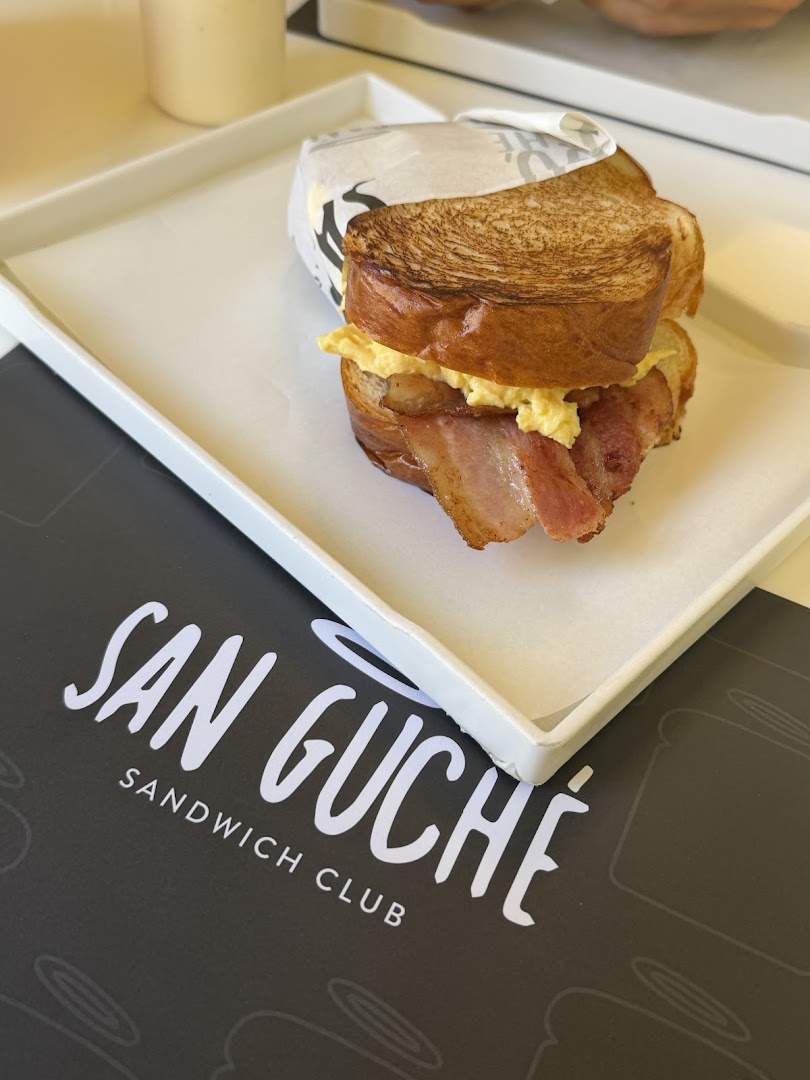 San Guché: appetizing food photo with branding