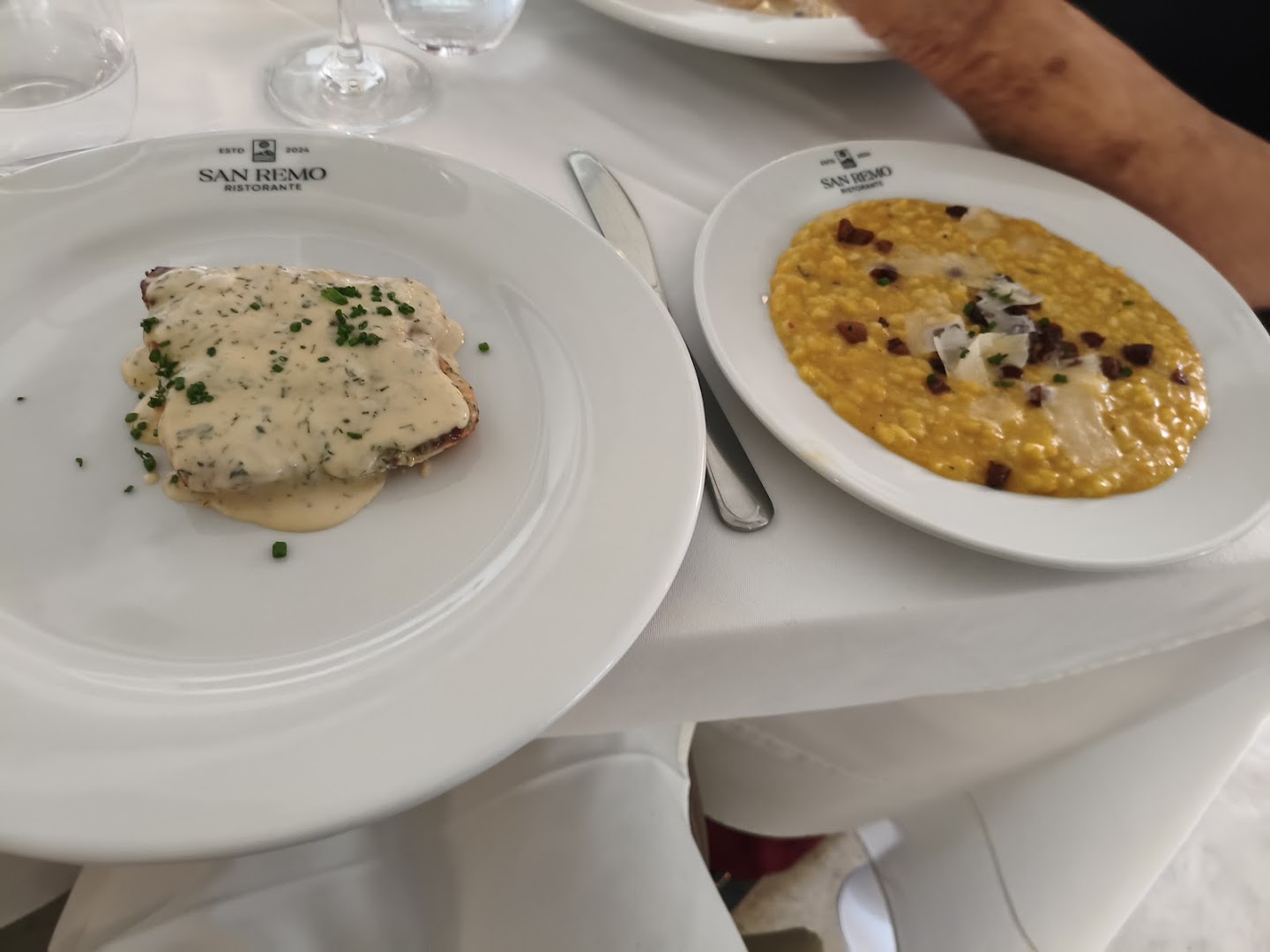 San Remo: appetizing food photography at the restaurant