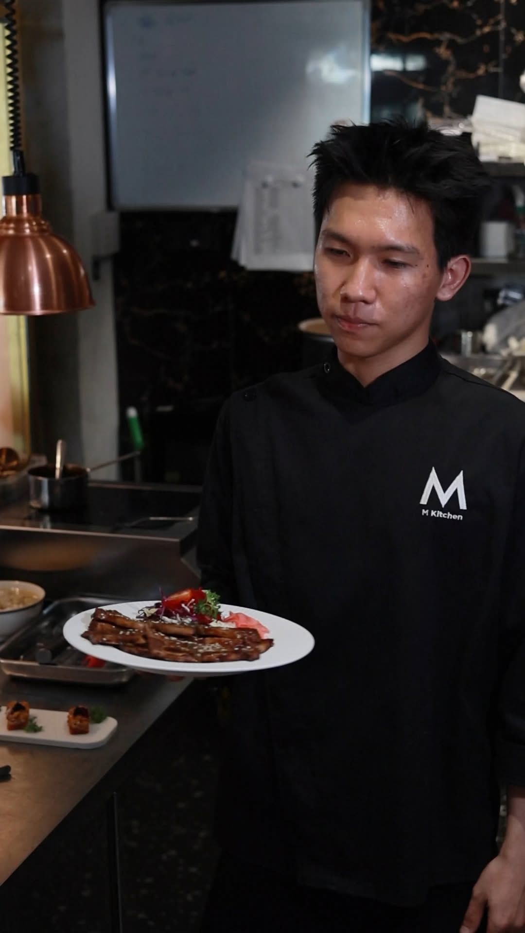 M Kitchen: professional staff and food photo