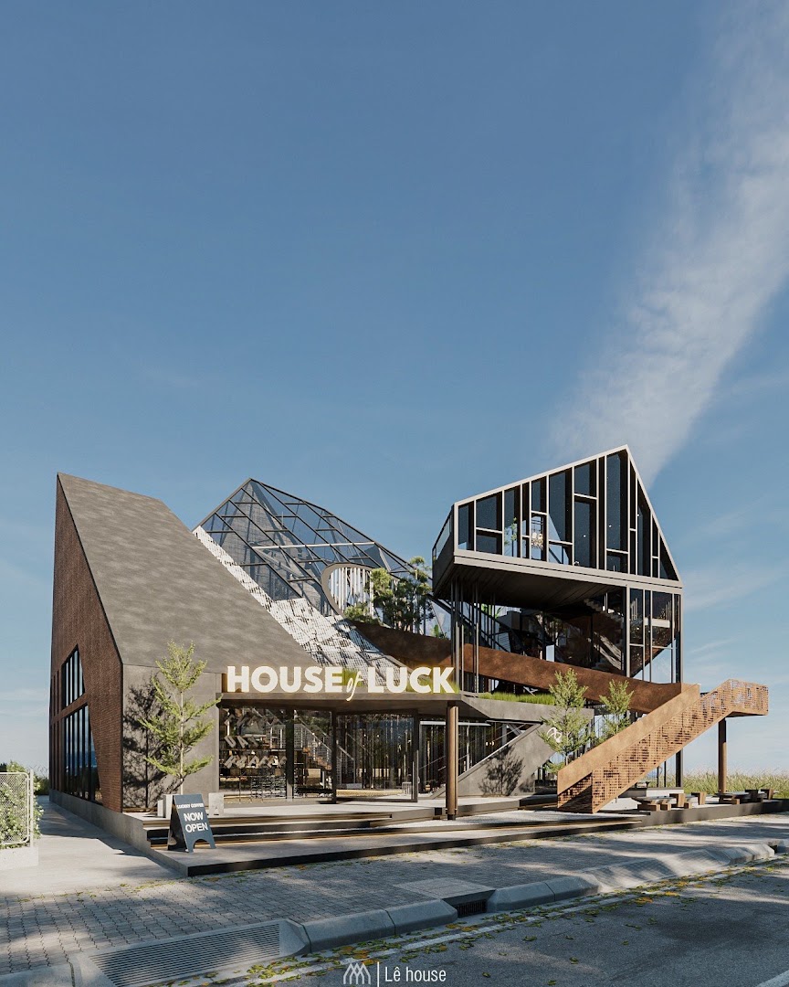 House of Luck Coffee: professional architectural shot of venue