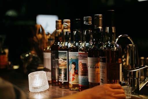 The Picker: atmospheric shot of bar selection