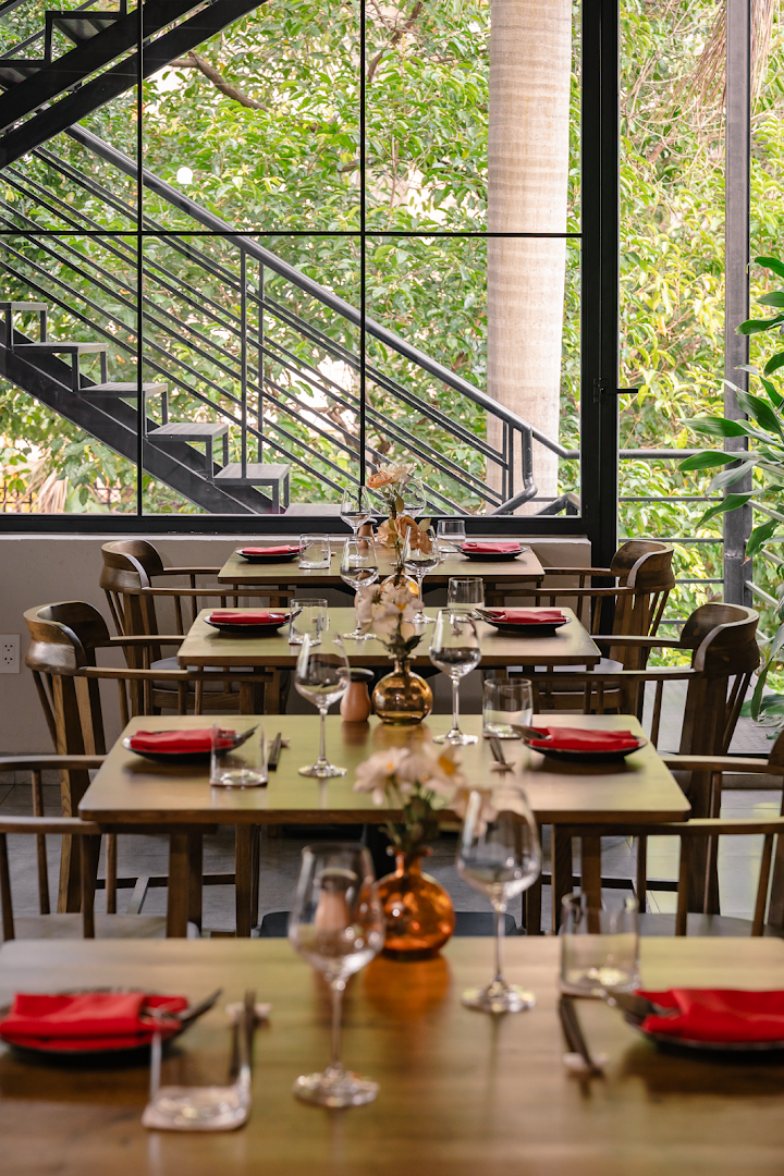 Cela: professional, inviting restaurant interior shot