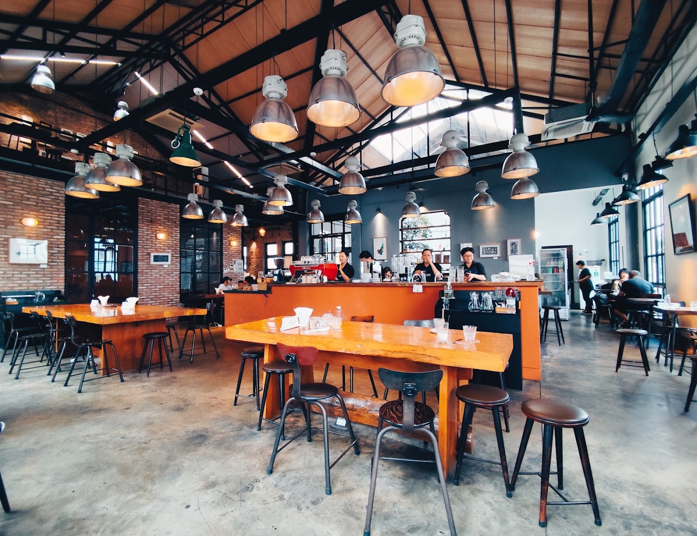 The Workshop Coffee: high quality interior atmosphere shot