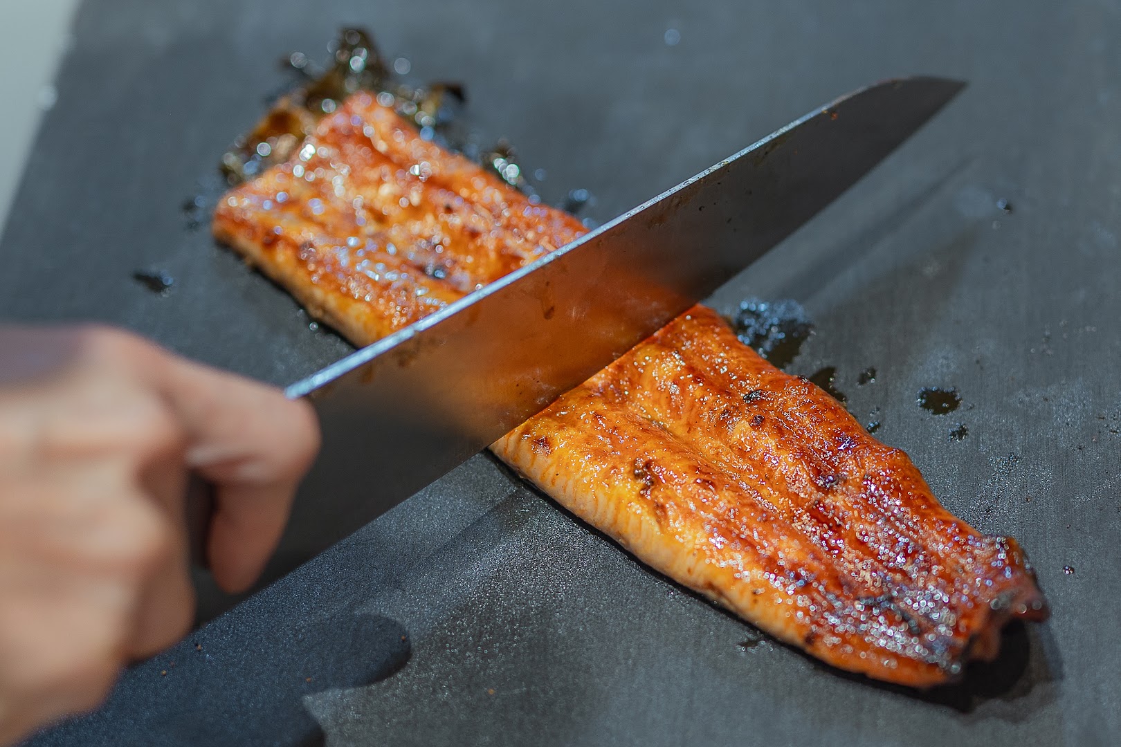 Unagi Station: high quality food preparation shot