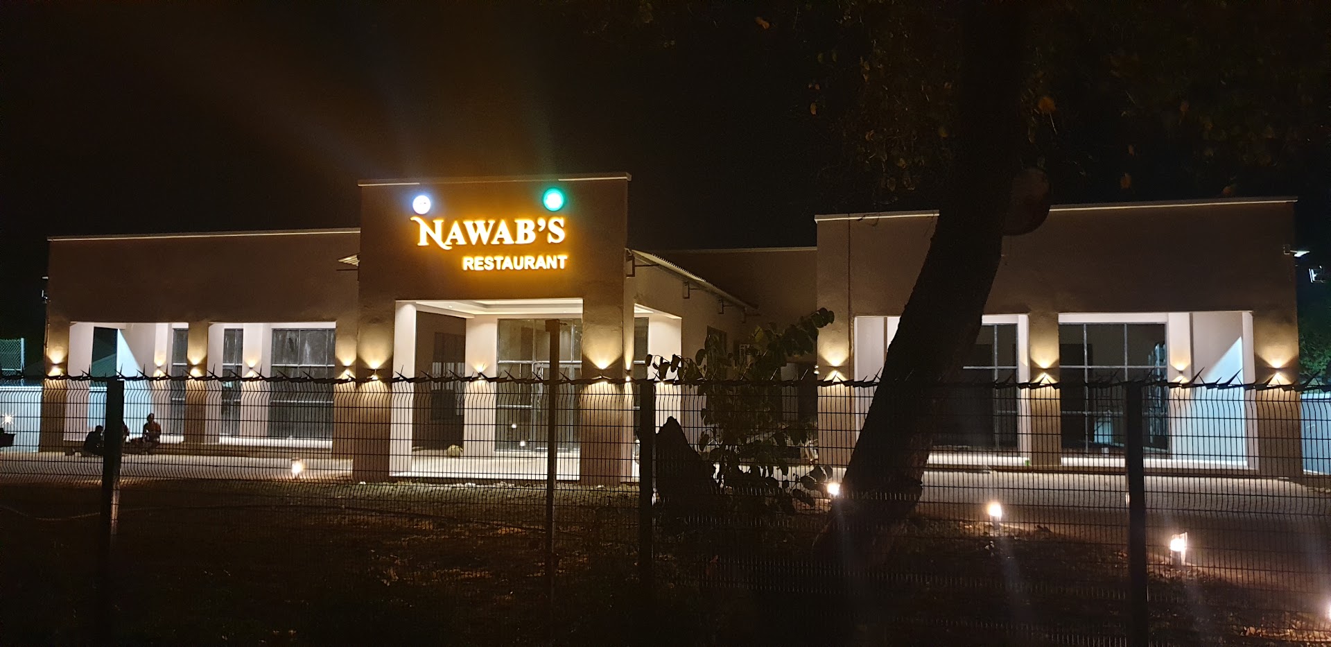 Nawab's Kitchen: clear night shot of exterior