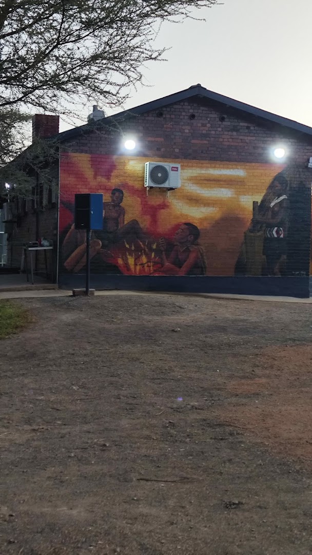 Mbarira: venue exterior and mural