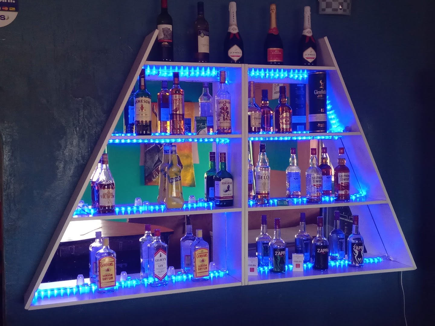 Upshot Mabhiza: well-lit, attractive bar display