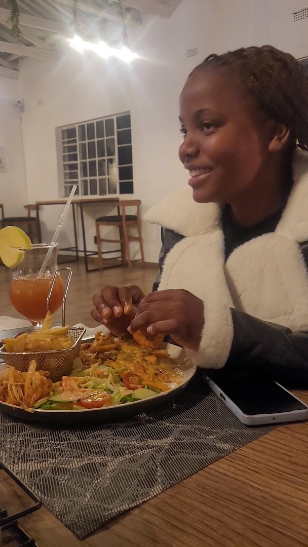 The Ivory Café: happy customer enjoying food